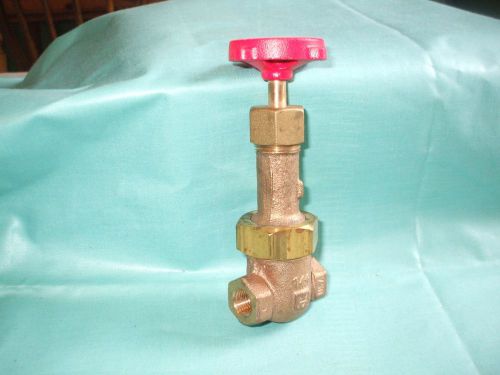 Grinnell fig. 3080, 150lb rising stem, 1/4&#034; bronze gate valve for sale