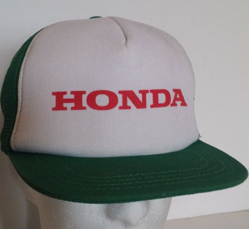 Honda Snap Back Hat With Vulcan PE Insert Hard Plastic Advertising