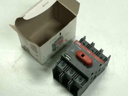 New / abb ot63e3 60 amp 600v-ac 3p 20hp disconnect switch for sale