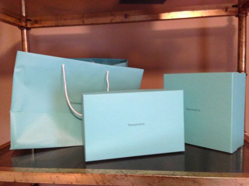 Tiffany gift boxes various sizes and large bag
