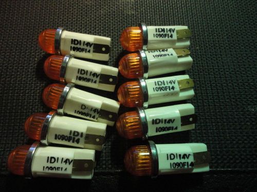 10PCS NOS INDUSTRIAL DEVICES OMNI-GLOW INCANDESCENT LAMP 14V 100MA.