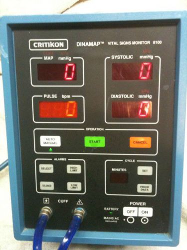 A Critikon Dinamap Digital Blood Pressure Meter.
