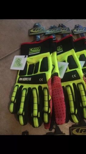 RINGERS GLOVES ROUGHNECK IMPACT RESISTANT GREEN SIZE MEDIUM (2 Pairs)MUST SEE!!