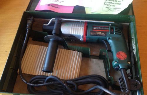 Metabo 3/4&#034; sds 4.5 amp rotary hammer 6010 new with steel green case for sale