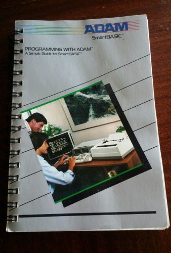 Vintage Adam computer smart basic manual, programming manual w/ adam smartbasic