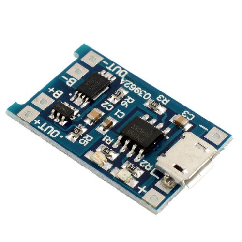 1pc Micro USB 1A Lithium Battery Charging Board Charger Module and Arduino