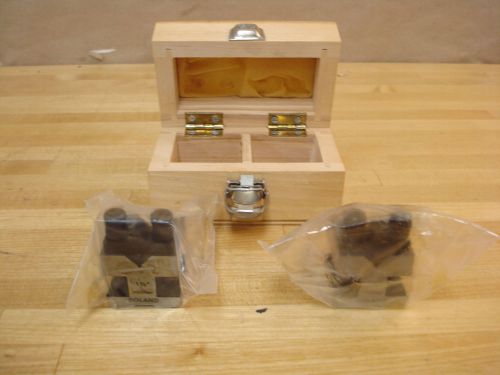 Fowler/toolmex 2-475-030 1-3/8&#034; v-block set with clamps  | (40c) for sale