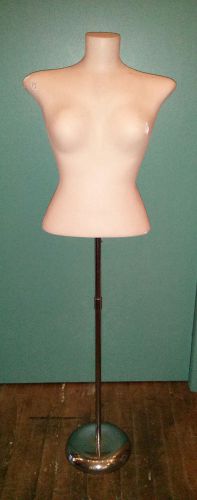 Vintage Female Composite  Plaster Mannequin Dress Form 37&#034; Bust  with 27&#034; Waist
