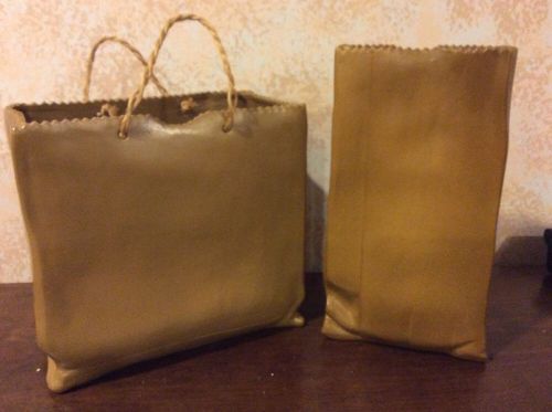 2 for one $ nice ceramic decorative shopping bags for decoraction or display