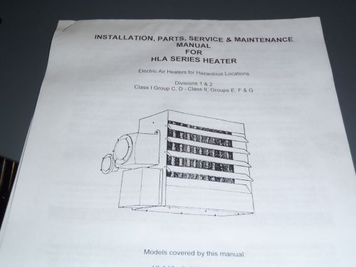 Markel Explosion Proof HLA12-208160-3.0-24D NEW 1 phase HLA-12