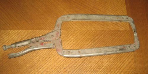 Petersen mfg.   18&#034;    vise grip   locking c-clamp   pliers  made in usa for sale
