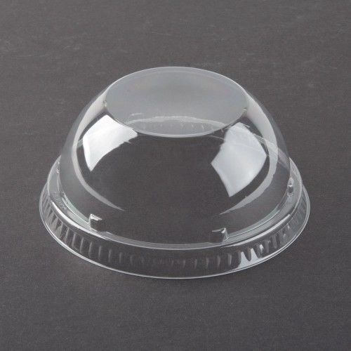 Dart 24LCD Clear NO Hole Dome Lid 1000ct