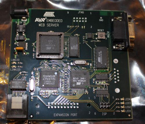 ATMEL AVR Embedded WEB SERVER board