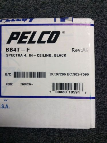New pelco bb4t-f spectra iv camera housing in - celing, black for sale