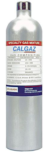 Calgaz, calibration gas cylinder, h2@500ppm, 34ltr for sale