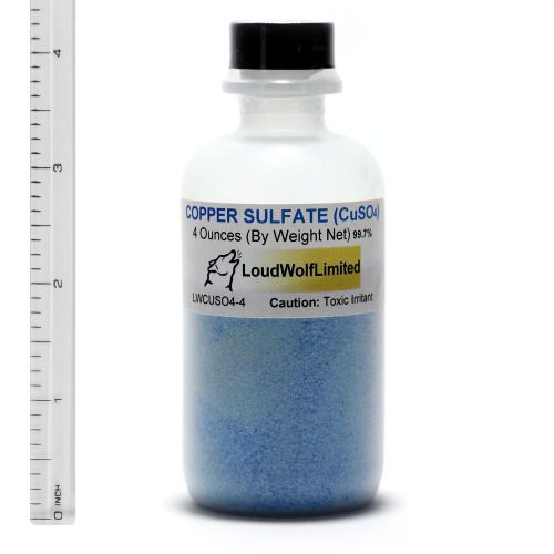 Copper sulfate (sulphate)  ultra-pure (99.7%)  4 oz  ships fast from usa for sale