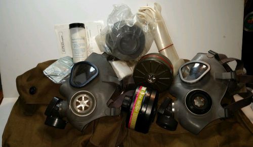 2. military gas mask. finish military. with extra filters for sale