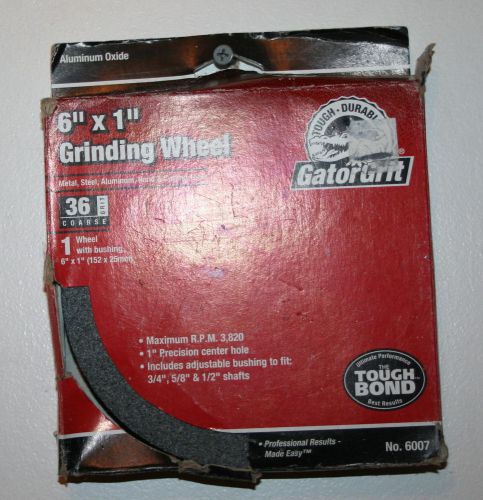 Gatorgrit aluminum oxide 6&#034; x 1&#034; grinding wheel 1 wheel package damaged for sale