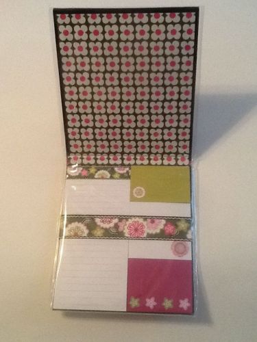 NEW! Vera Bradley Forget-Me-Nots Sticky Note Collection in Olivia Pink