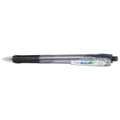 Ballpoint Pen, Retractable, Med, Blk, PK 12 22510