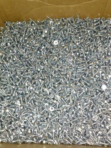 (10000) zip screws 8 x 1/2 flat head self piercing hex washer head sheet metal for sale