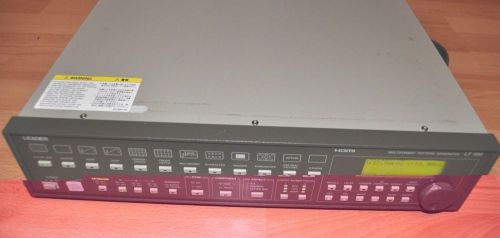 LEADER LT450 Multiformat Pattern Generator HDMI DVI SCART with 2 option cards