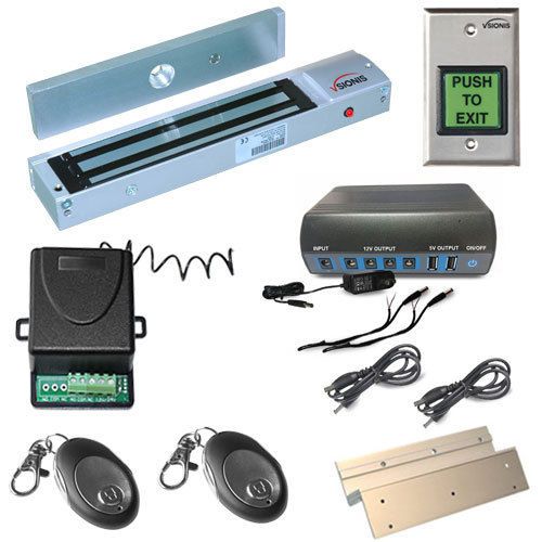 Fpc-5216-vs battery backup inswinging door access 600lb electromagnetic lock kit for sale