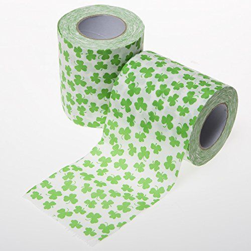Shamrock Toilet Paper, Irish decoration, Bathroom Paper, Toilet Paper, tissue