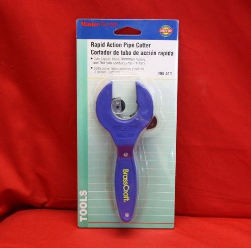 Brand New Master Plumber Brass Craft Rapid Action Pipe Cutter! (5/16&#034; - 1-1/8&#034;)