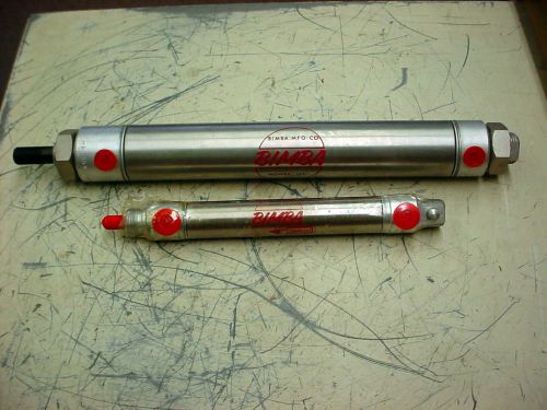 2 Bimba Stainless Air Cylinder 126-DP &amp; SSRD-043-DP NEW