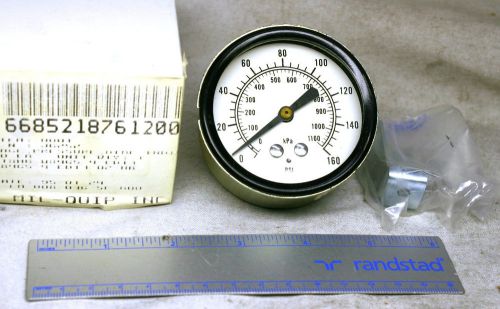 Marsh 0-160 psi ,0-1100kpa 2-1/2&#034; air pressure gauge new in box for sale