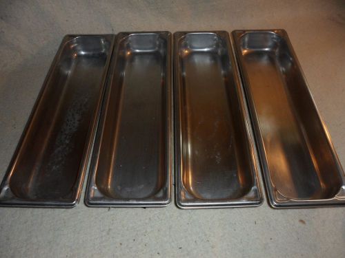 4 syscoware stainless steel steam table pans 2.5 x 19.5