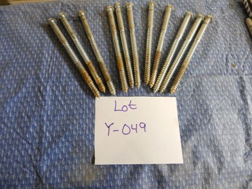 1 Lot of 11   3/4 8 inch Hex Head Lag Bolts Lot Y-049