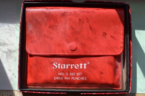 Starrett no. S 565 Set Drive Pin Punches EDP No. 52587