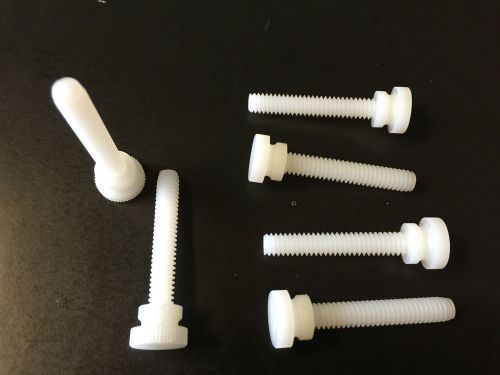 Nylon knurled thumb screws 1/4 - 20 threads, pk 12 for sale