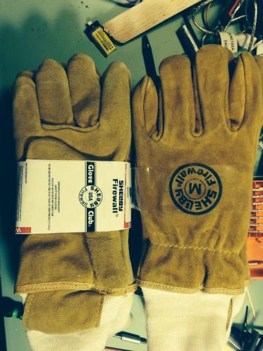 4 pairs SHELBY Firewall Firefighter Gloves size M (new)