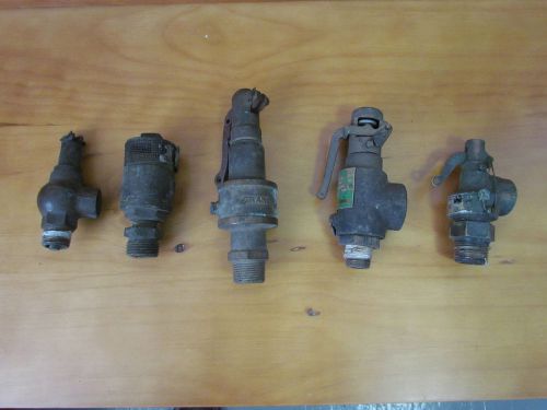 lot of vintage blow off valves antique stationary engine hit miss