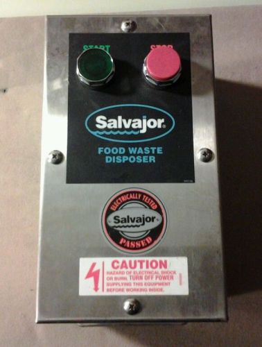 Salvajor disposal    Disposer Controls MSS3