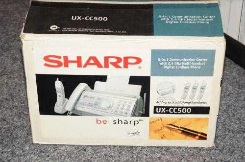 Sharp UX-CC500 5 in 1 Communication Center Multifunction Fax Machine Brand New