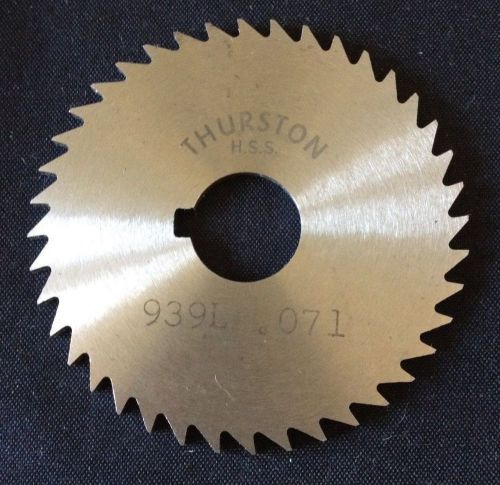 Thurston 939L  2 x 0.071 x 1/2 HSS Keyway Slitting Slotting Saw