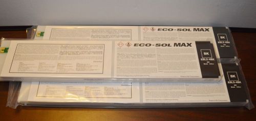 Qty/3 New Sealed Roland ECO-SOL MAX ESL3-4BK Black BK 440cc