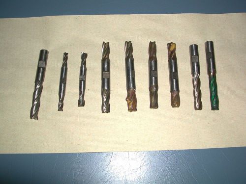 Lot of 9 square end mill cutters - POHL, PROCUT, FASTCUT