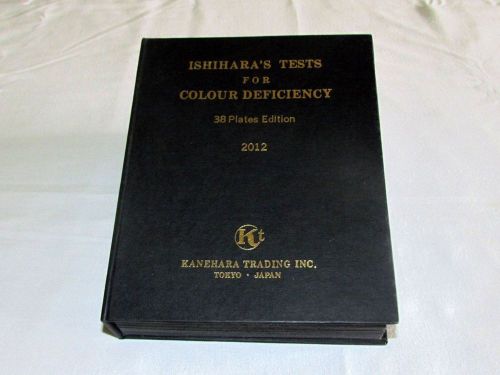 KANEHARA Ishihara Test Chart Books for Color Deficiency 38 Plates