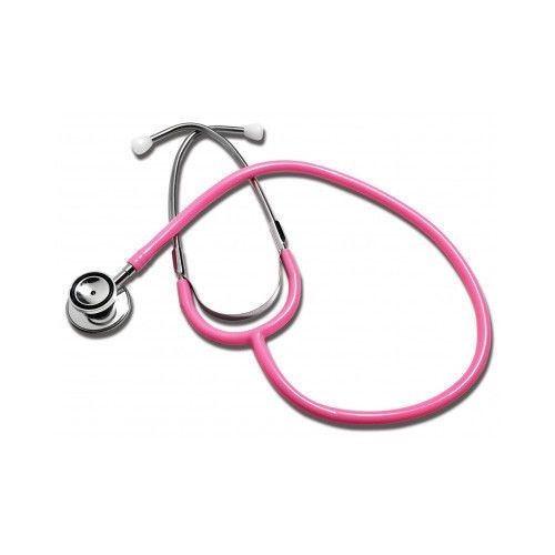 New 5 PACK Ultra Sensitive Double Dual Head Pink Stethoscope Stethoscopes in Box