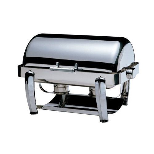 Odin Oblong Roll Top Chafing Dish w/ Chrome Plated Legs, Heater &amp;amp; Spoon