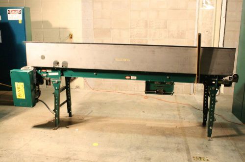 Alvey 112&#034; x 14&#034; solid surface belt conveyor w/ reliance p56h1319h 3/4 hp motor for sale