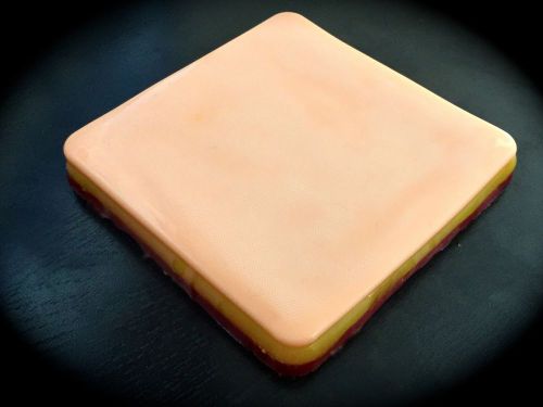 New skin simulation practice suture pad, nursing wound surgery training 13x13cm for sale