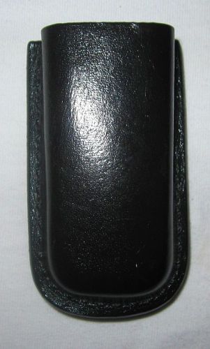 New! don hume black leather single magazine holder, beretta 92/96, 1-1/2&#034; belt for sale