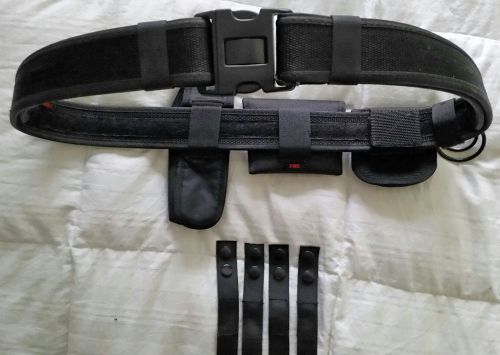 Fox law enforcement duty belt, black, nylon, xxl for sale