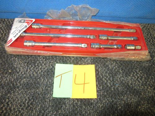 6 pc snap-on extension wobble plus 206afxwp 206fxwp 1/2&#034; 11&#034; 3/8&#034; drive socket for sale